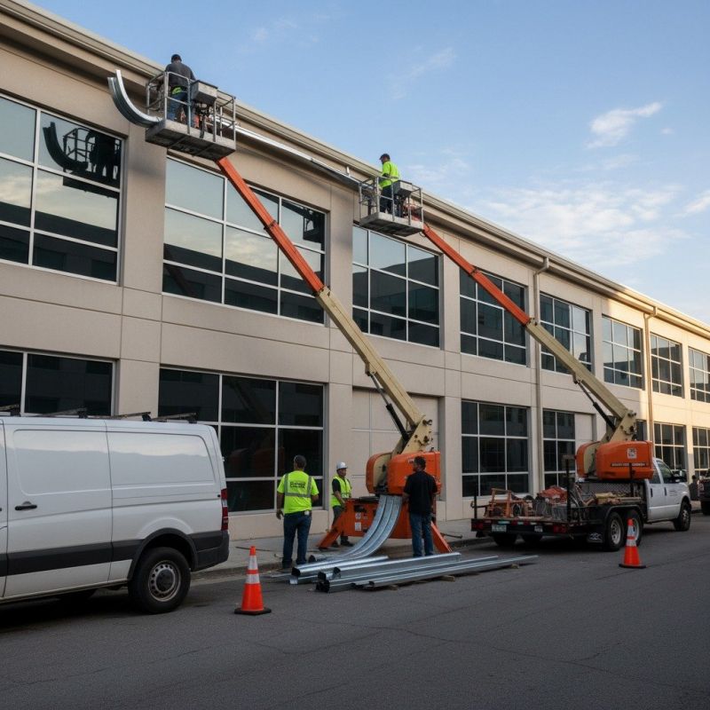 Industrial Gutter Repair detail