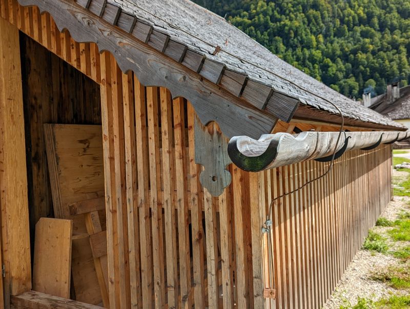 Wood Gutters Installation detail
